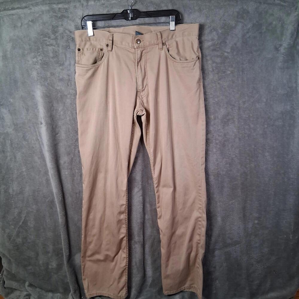 Polo Ralph Lauren Jeans Mens 34x32 Cream Straight Fit Inseam 32 Embroidered‎